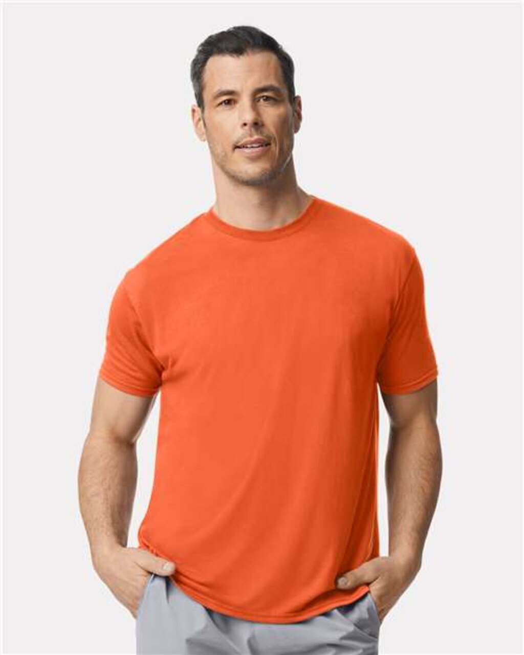 Gildan Performance Short Sleeve Crewneck T-Shirt for Gym, Workwear & Training Polyester Tee